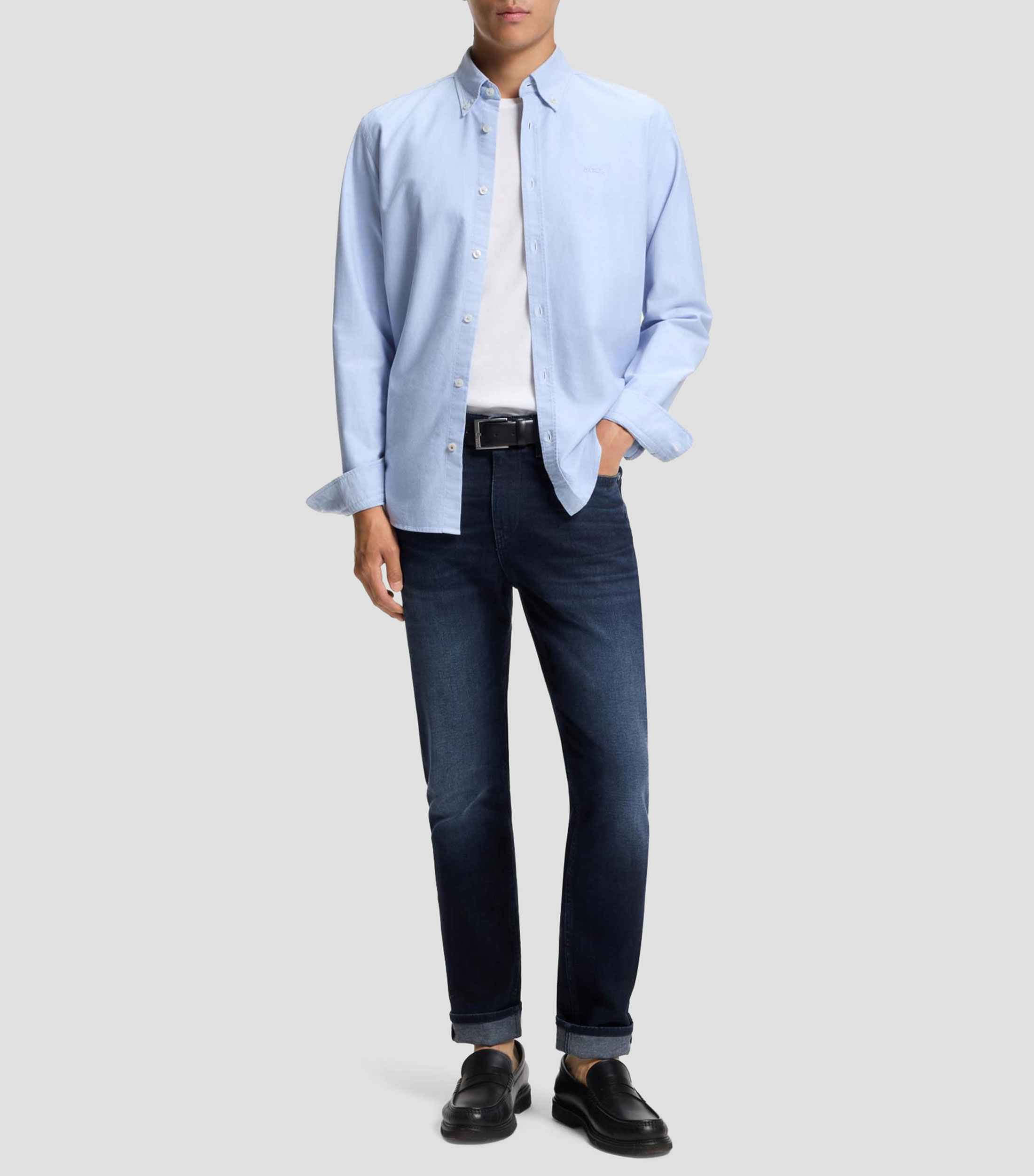 Jeans Boss Delaware slim de denim elástico Hombre